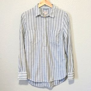 MERONA Long Sleeve Shirt | Black & White | Medium